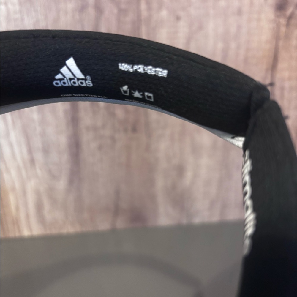 Adidas Black and White Visor Hat - Picture 2 of 5